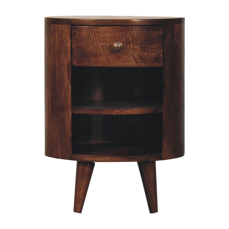 Artisan Furniture Solid Wood Cortez California Walnut Bedside