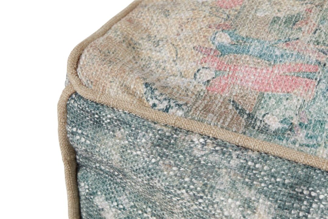 Poufs LPF0030 Blue / Multi 18"W x 18"D x 18"H