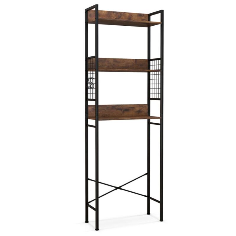 Hivvago 3-Tier Over-the-Toilet Storage Rack with 3 Hooks