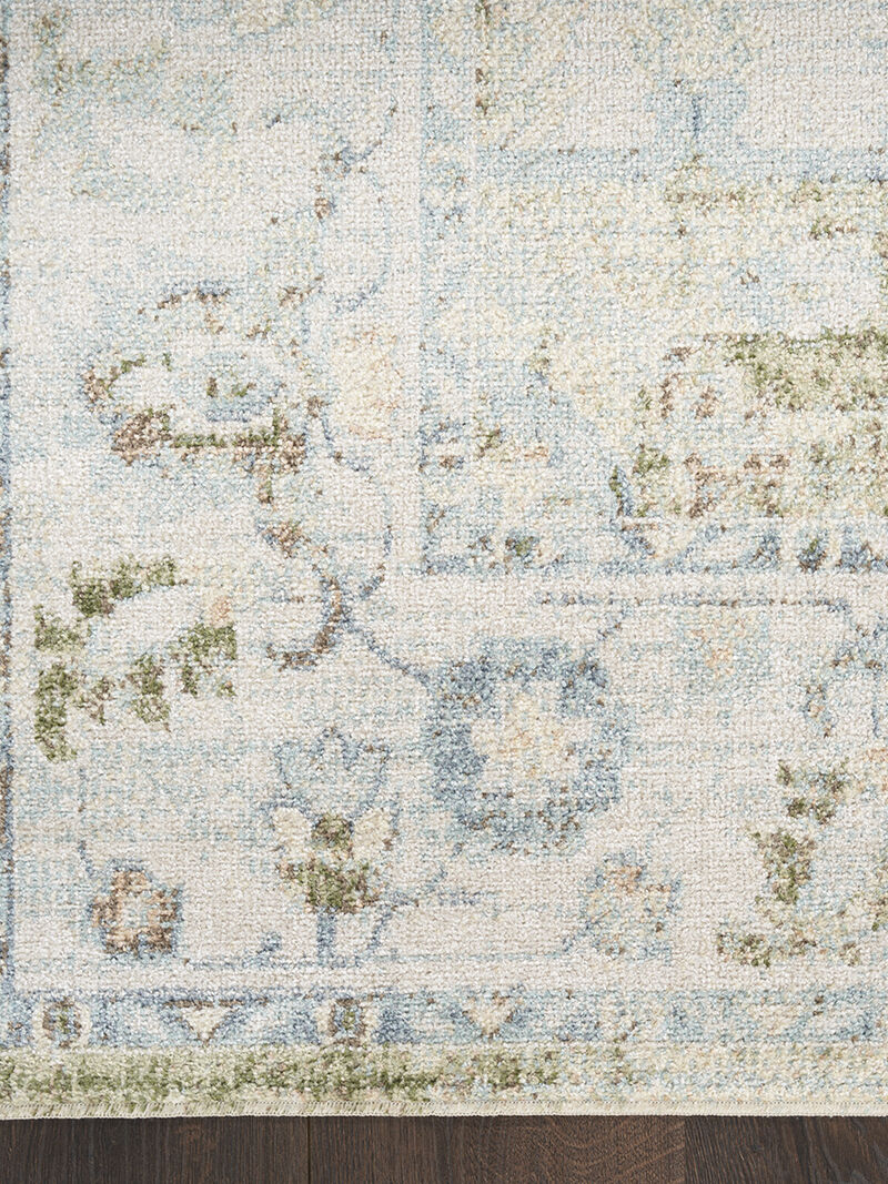 Astra Machine Washable ASW12 Blue/Green 9' x 12' Rug