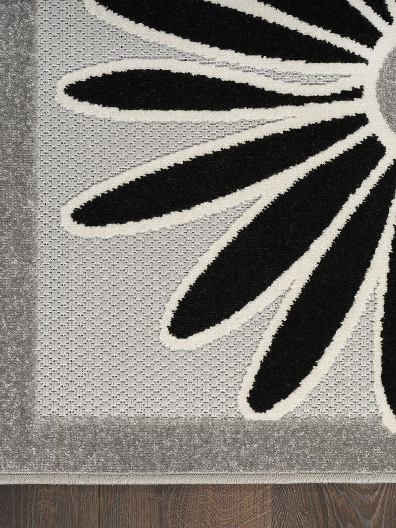 Aloha ALH33 Black/White 3'6" x 5'6" Rug