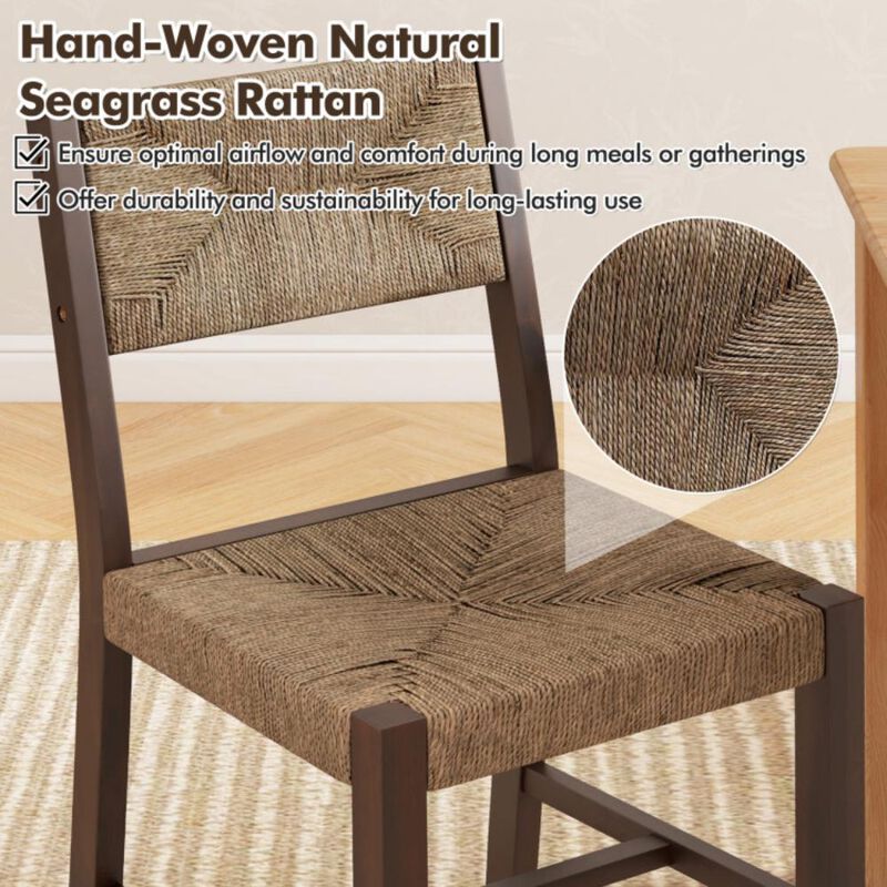 Hivvago Wooden Dining Chair Set of 2 for Kitchen Dining Room