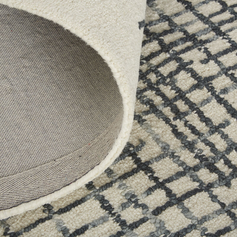 Maddox 8630F Ivory/Gray/Black 5' x 8' Rug