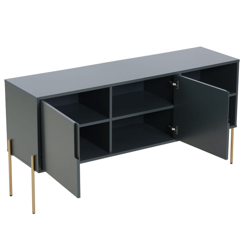 Combo Mid Century Sideboard Buffet Table Or TV Stand With Storage For Living Room Kitchen