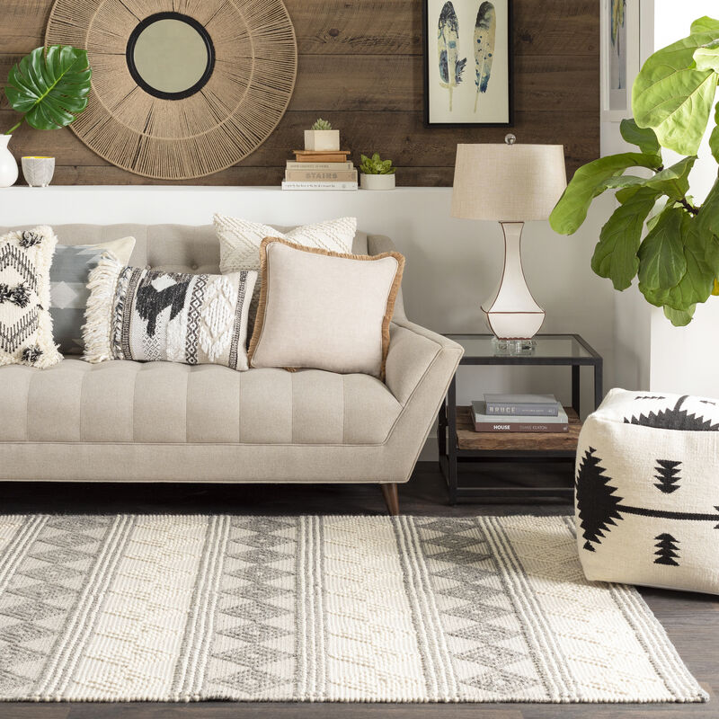 Hygge HYG-2302 8' x 10' Gray Rug