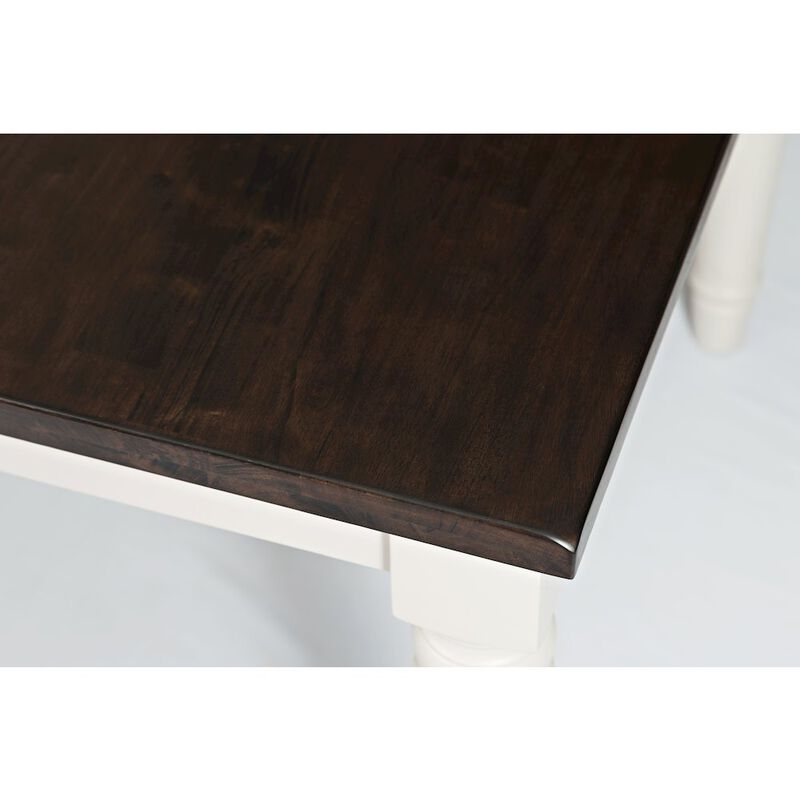 Jofran Orchard Park Farmhouse Solid Rubberwood Rectangular Extension Table