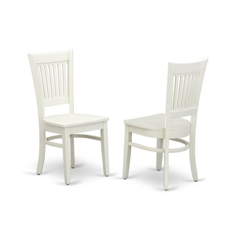 East West Furniture Dining Chair Oak, VAC-LWH-W