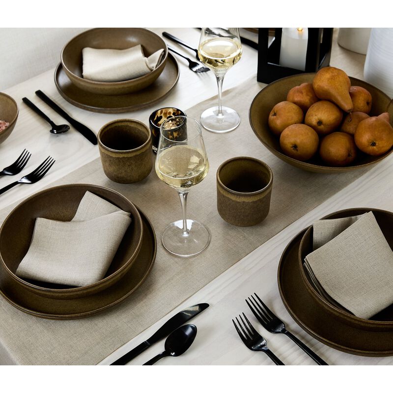 Solino Home 100% Pure Linen Table Runner | Fete for Valentine;s