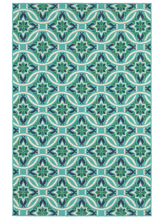 Meridian 3'7" x 5'6" Blue Rug