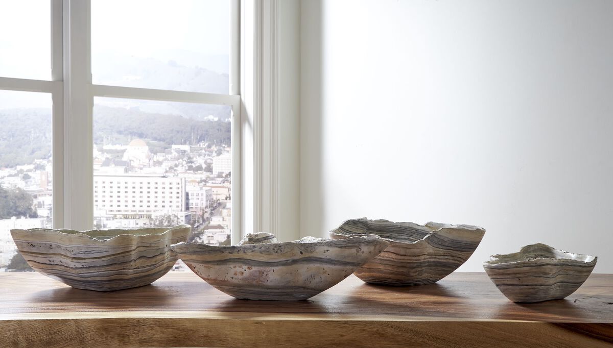 Cast Medium Onyx Bowl in Faux Finish