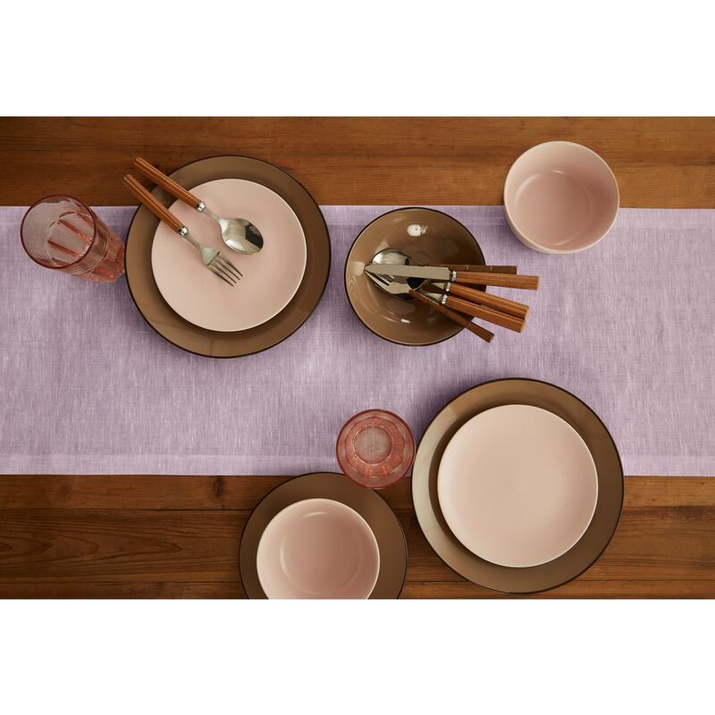 Solino Home 100% Pure Linen Table Runner | Athena for Thanksgiving, Christmas