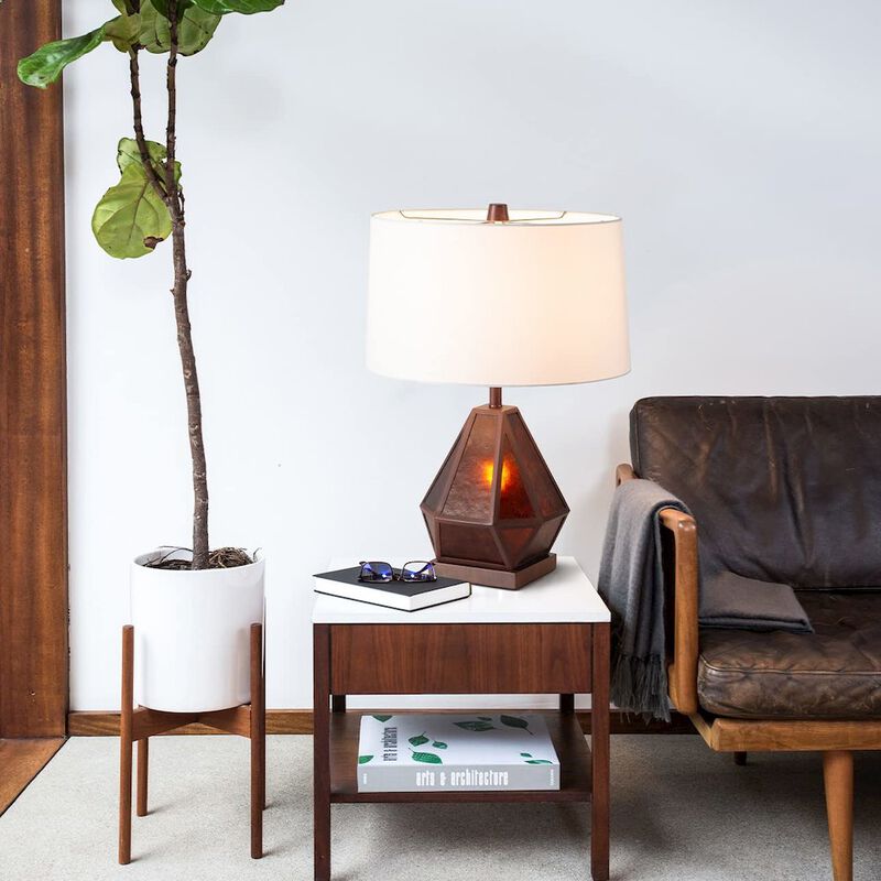 NOVA OF CALIFORNIA Artifact Natural Mica Table Lamp with Nightlight - 22