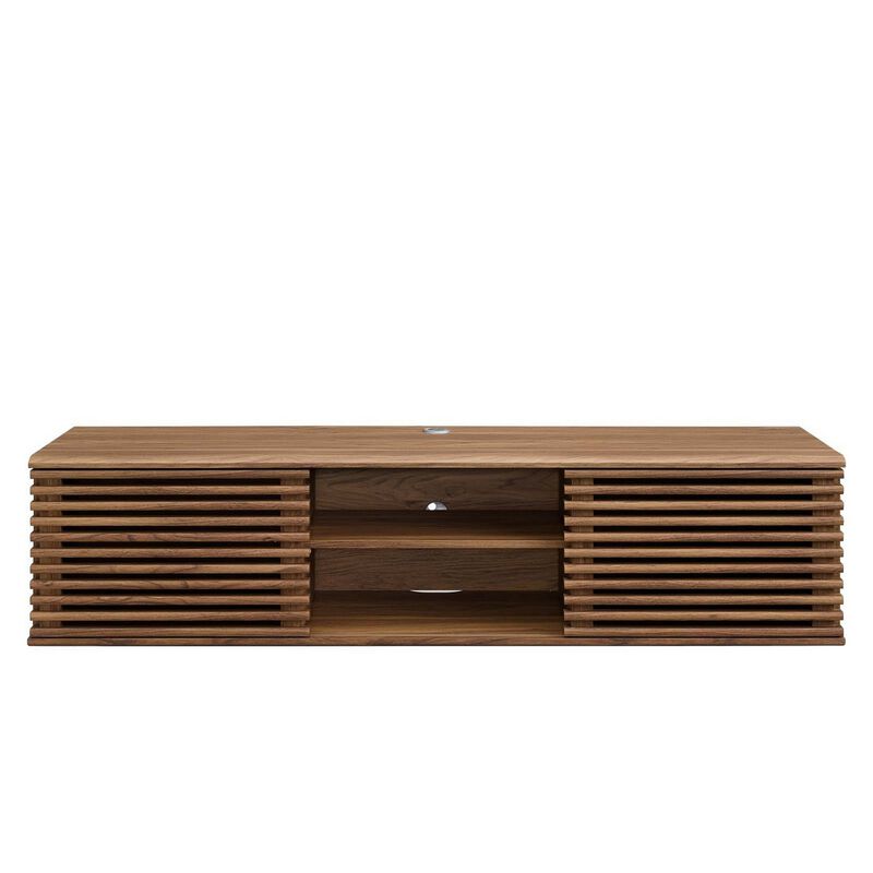 Render 60" Wall-Mount Media Console TV Stand-Benzara