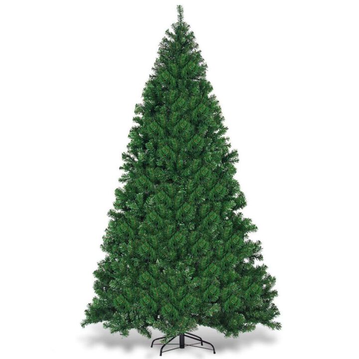 Hivvago 9 Feet Pre-Lit PVC Artificial Christmas Tree with 700 LED Lights