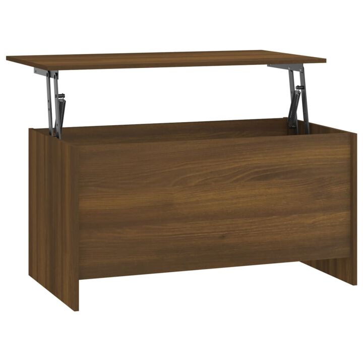 vidaXL Brown Oak Coffee Table 102x55,5x52,5 cm