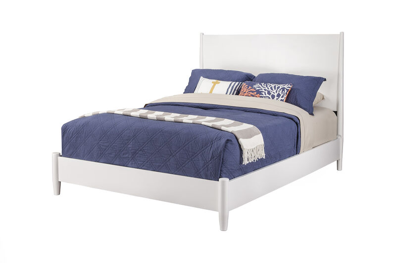 Flynn California King Platform Bed, White