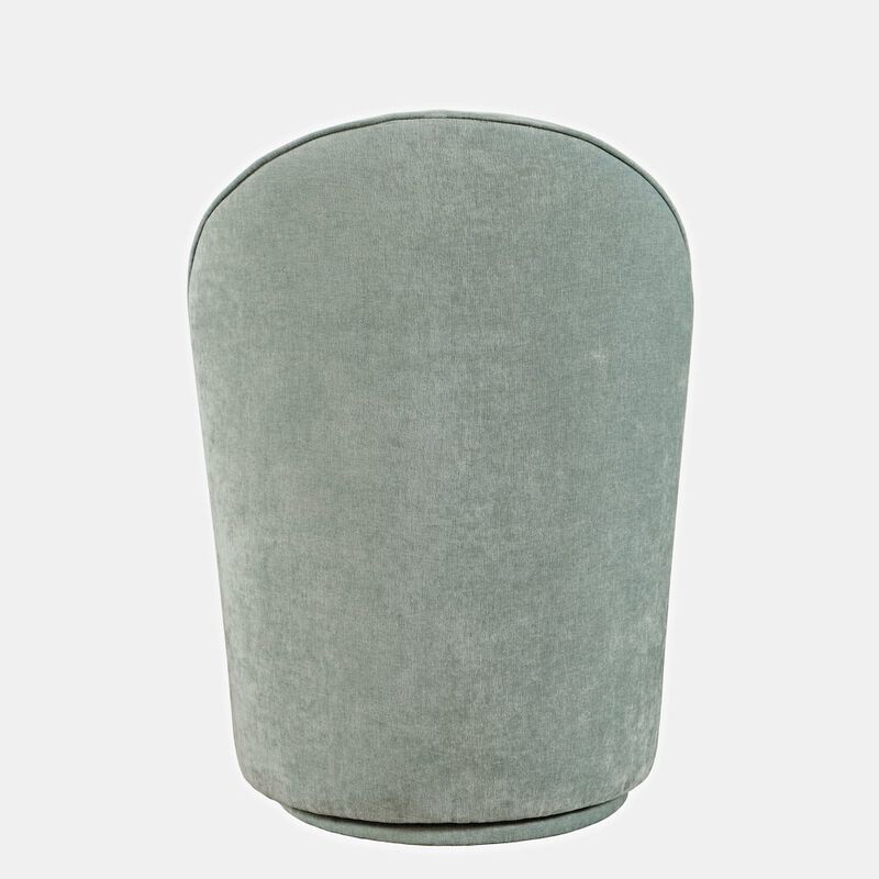 Jofran Landon Mid-Century Modern Upholstered Swivel Dining Chair (Set of 2)