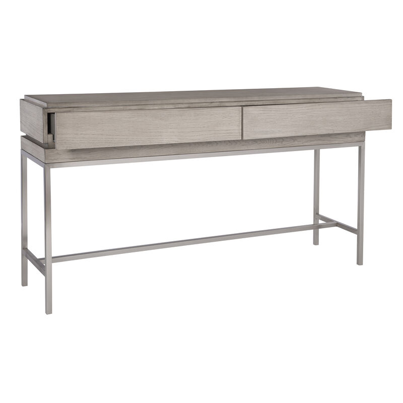 Kamala Gray Oak Console Table