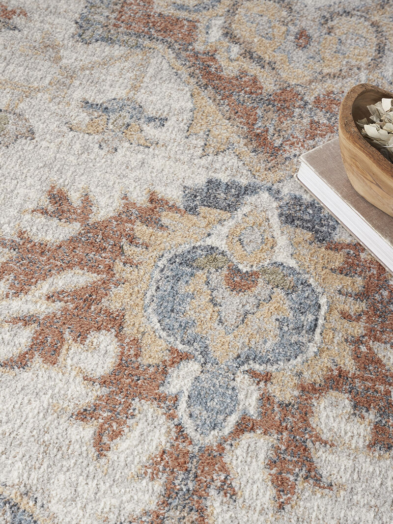 Astra Machine Washable ASW12 Gray/Multicolor 3'3" x 5' Rug