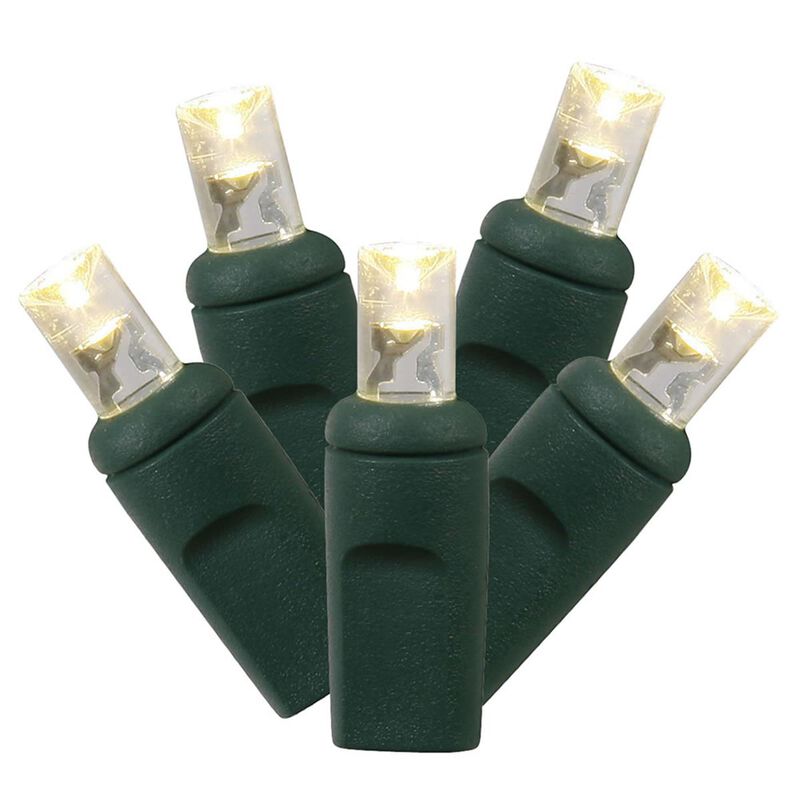 Vickerman  LED Green Wire End Connecting 6 in. Spacing 35 ft. Long Light Set with Warm White Lights