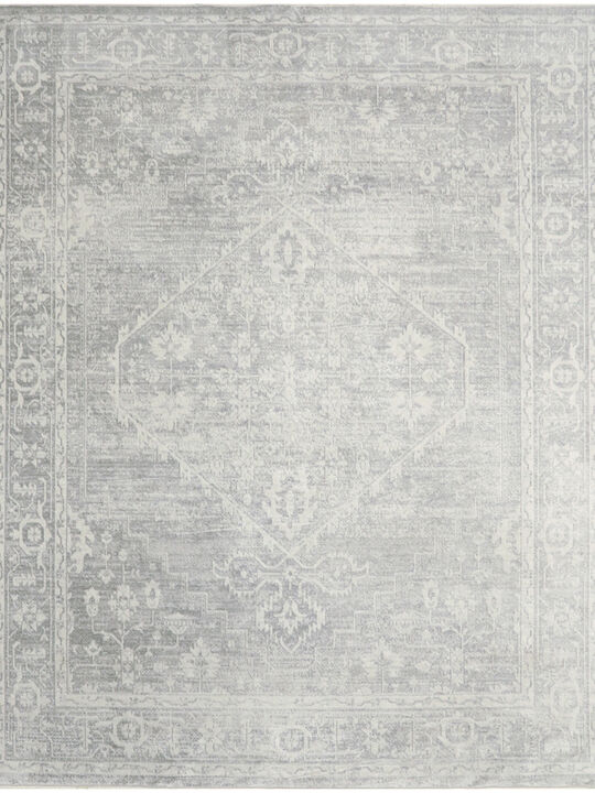 Astra Machine Washable ASW11 Light Gray 7'10" x 10' Rug
