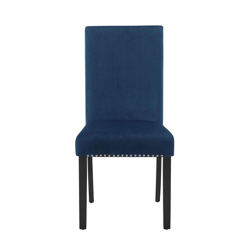 New Classic Furniture Celeste Blue Wood Upholstered Dining Chair (Set of 6)