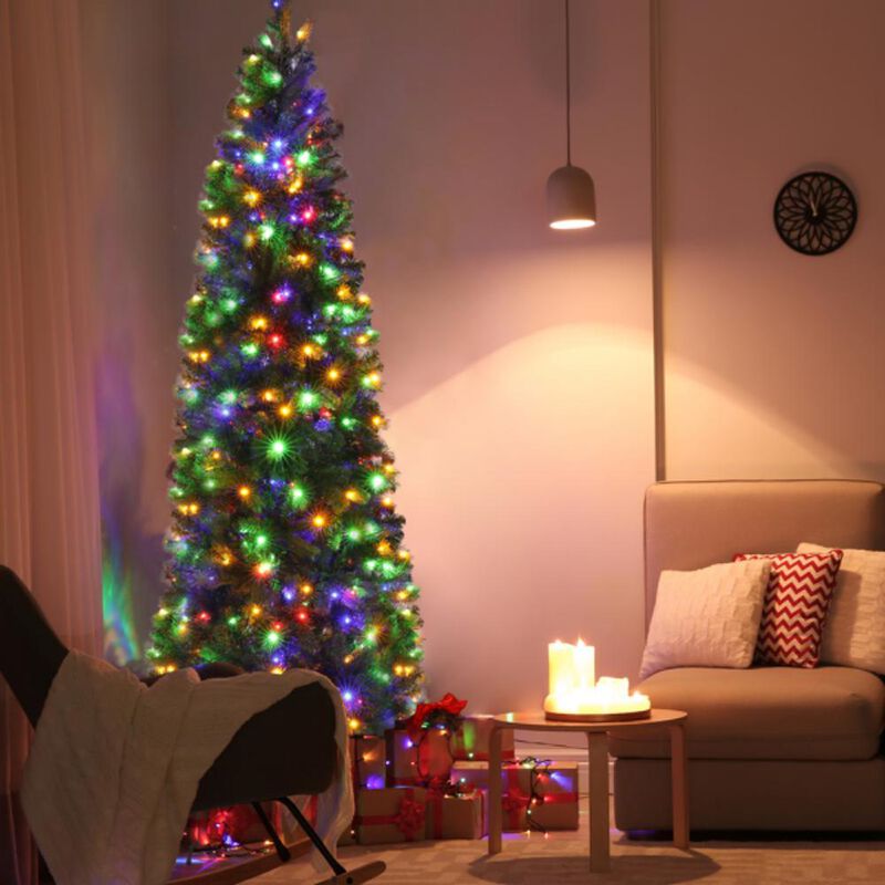 Pencil-Shaped Automatic Tree Structure Slim & Space-Saving Christmas Tree with Easy Setup