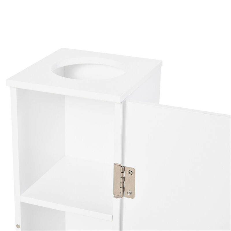 Multi-Purpose Paper Cabinet Side Table and Bathroom Corner Storage Cabinet