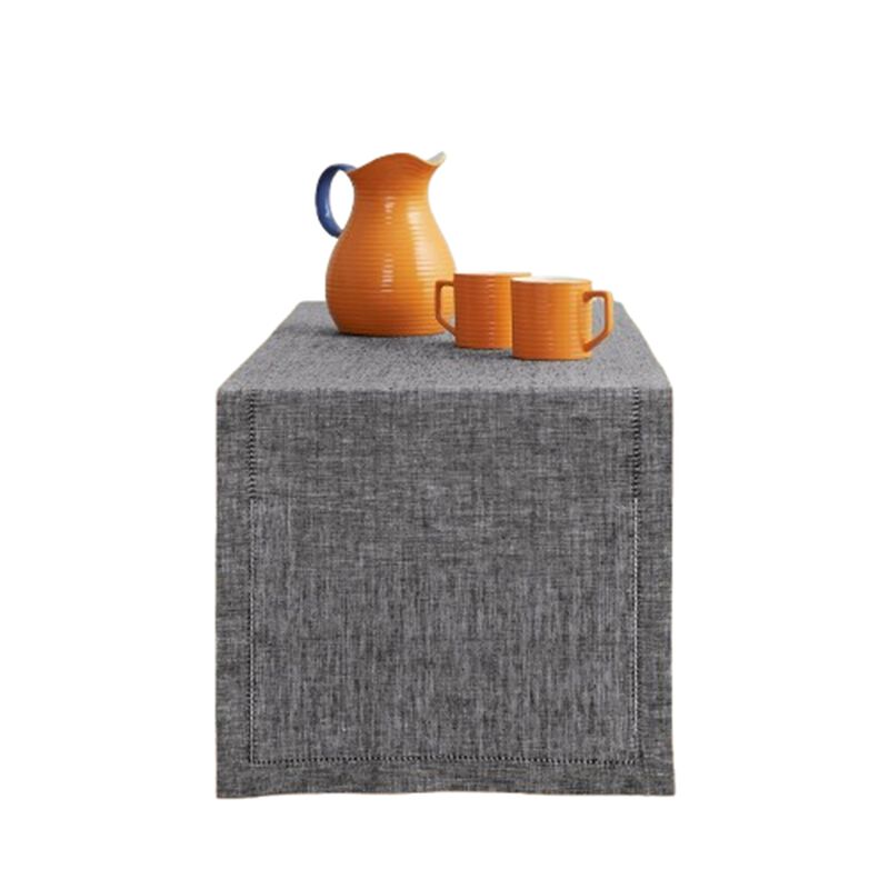 Solino Home 100% Pure Linen Table Runner 14 x 108 Inch | Milan