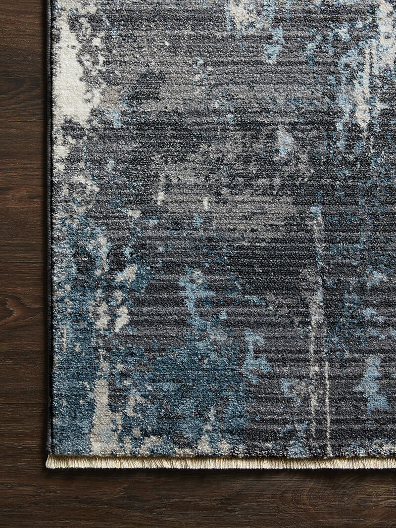 Samra SAM06 Charcoal/Sky 5'3" x 7'9" Rug