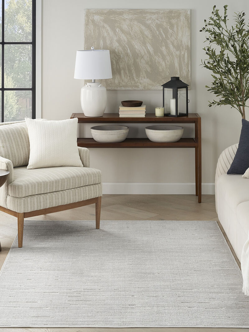 Care Free CAF04 Light Gray 3'11" x 5'11" Rug