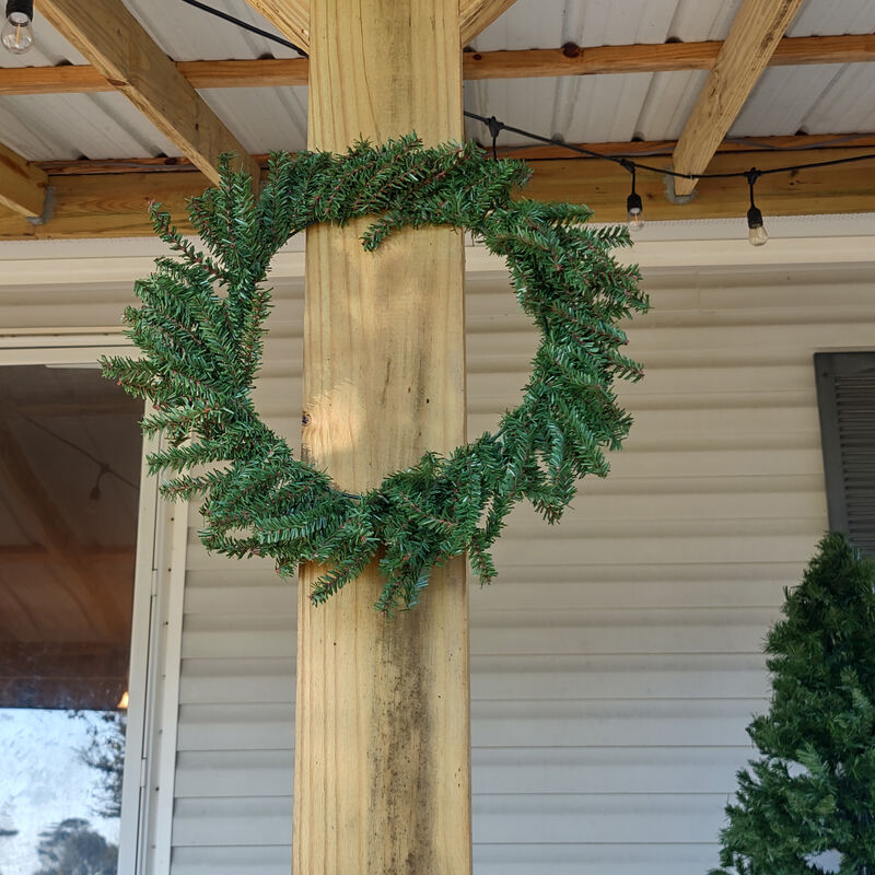 Mini Pine Artificial Christmas Wreath - 16-Inch  Unlit