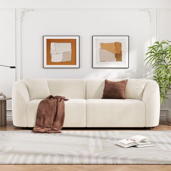 Merax Luxurious Boucle Upholstery Sofa