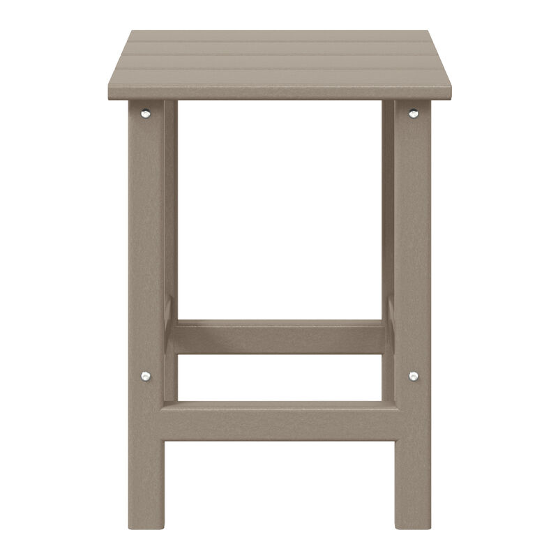 WestinTrends Westintrends 14" square outdoor Side table for Adirondack chair