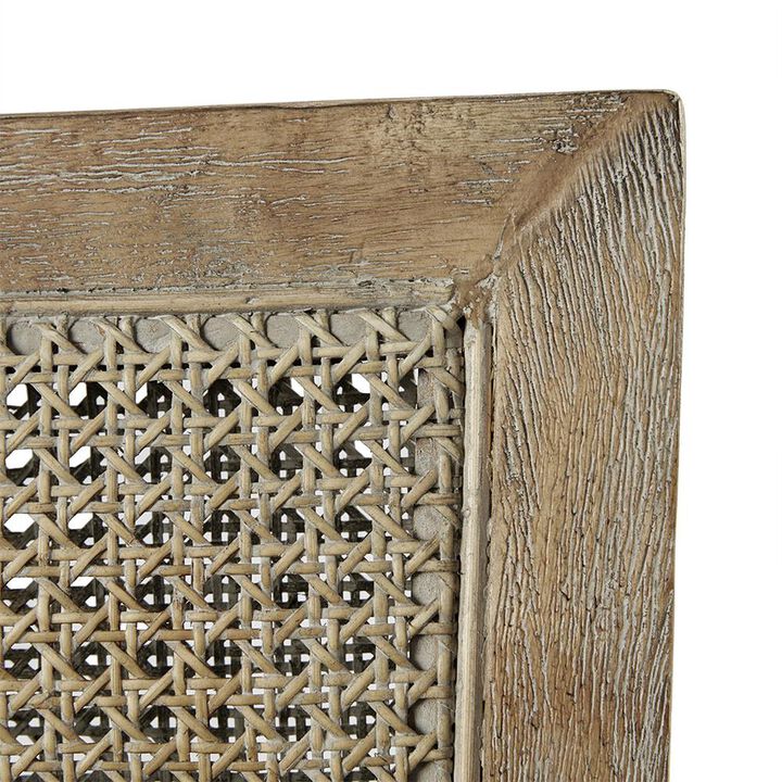 Belen Kox Rustic Cane Back Accent Chair, Belen Kox