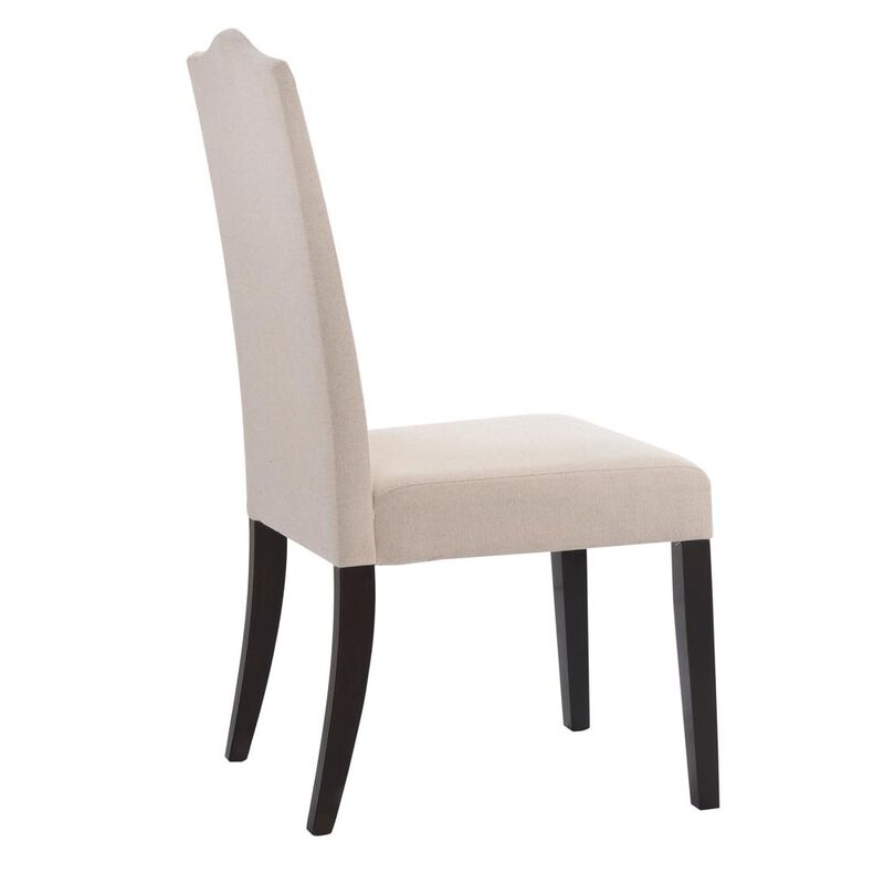 Carolina Living Romero Parson Chair - Espresso - Linen Upholstery