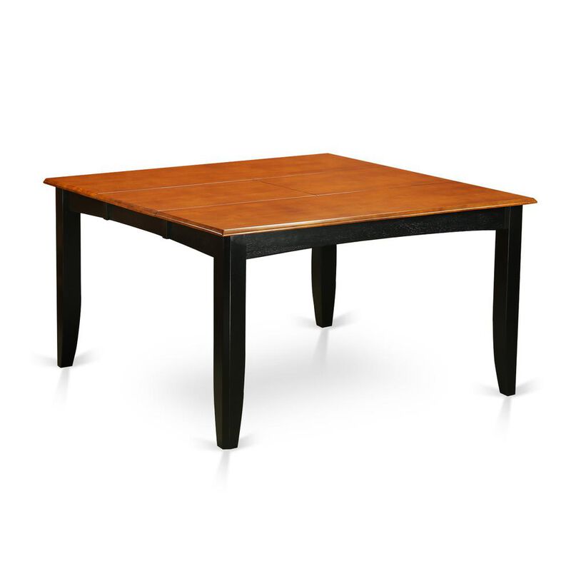 East West Furniture Dining Room Set Black & Cherry, PFNO9-BCH-W