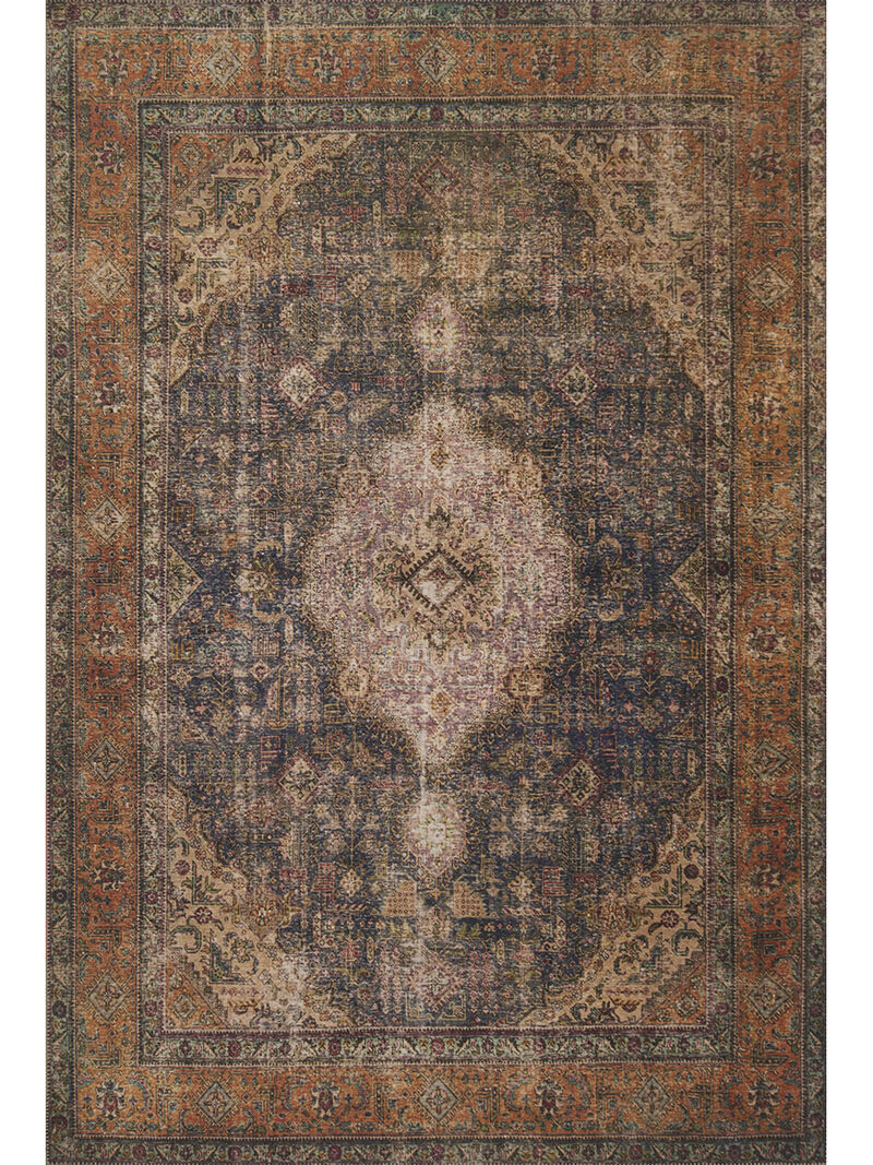 Loren LQ02 Plum/Multi 3'6" x 5'6" Rug