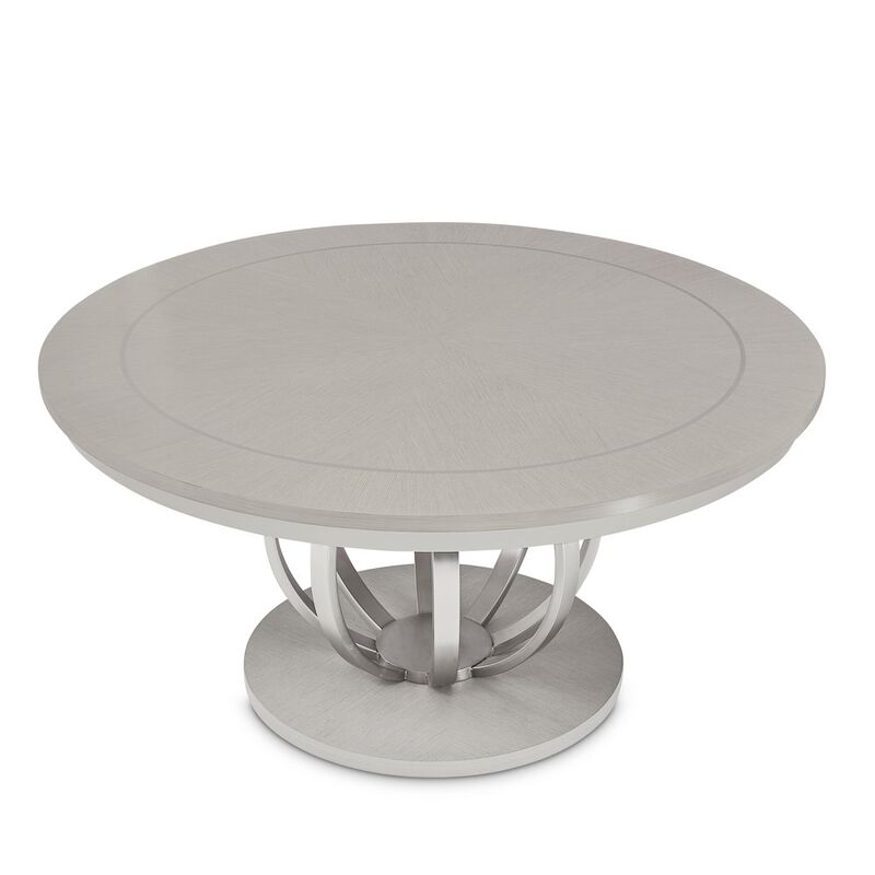 Michael Amini Eclipse Round Dining Table - Moonlight Gray