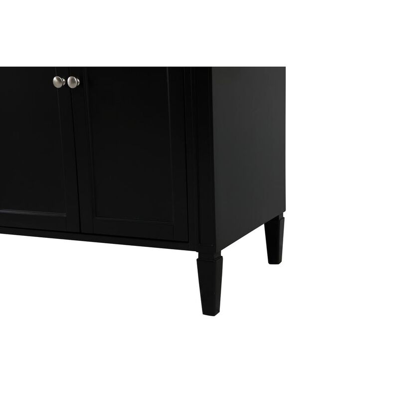 Elegant Kitchen and Bath 72 inch double bathroom vanity in black