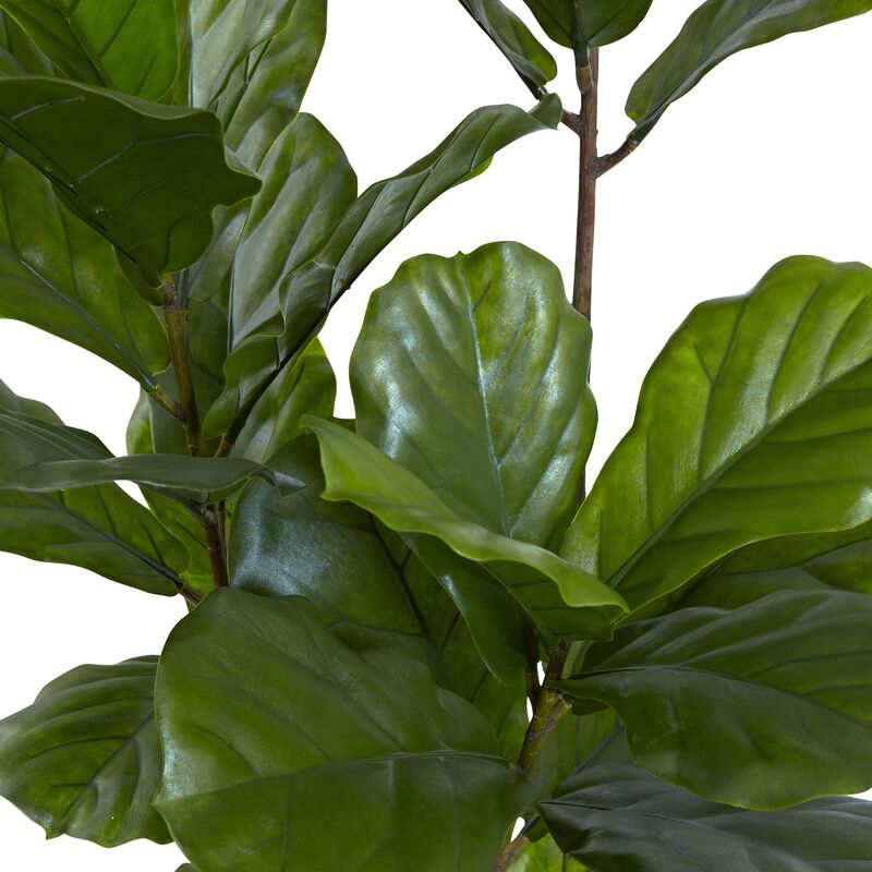 5.5' Artificial Fiddle Leaf Potted Tree