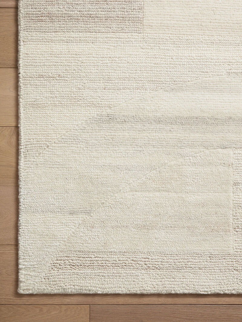 Elodie ELD01 Natural/Light Plum 5'6" x 8'6" Rug
