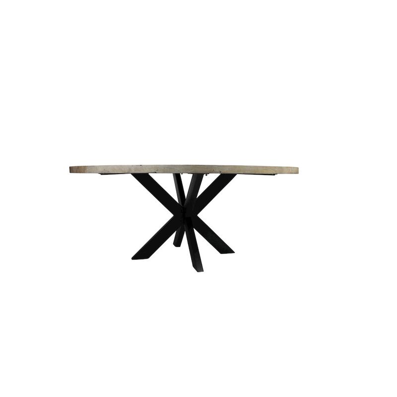 Alex Hamilton Felix 72 Dining Table with Iron Legs