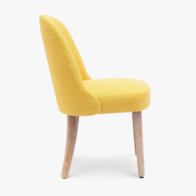 WestinTrends Mid-Century Modern Upholstered Boucle Dining Chair