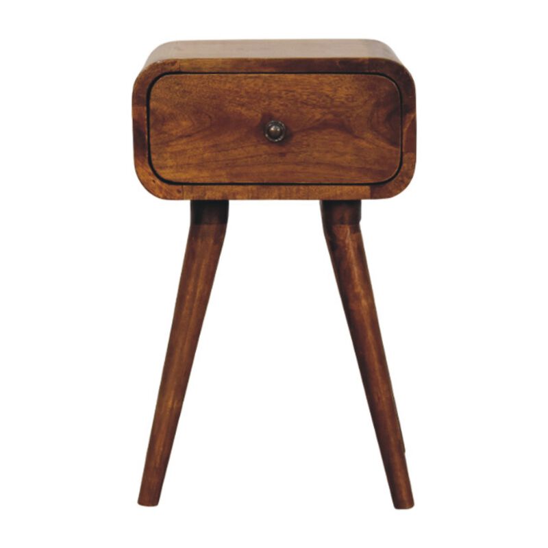 Artisan Furniture Solid Wood Avora Mini Chestnut Nightstand with 1 drawer