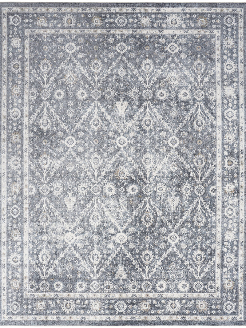 Astra Machine Washable ASW16 Dark Blue 4' x 6' Rug
