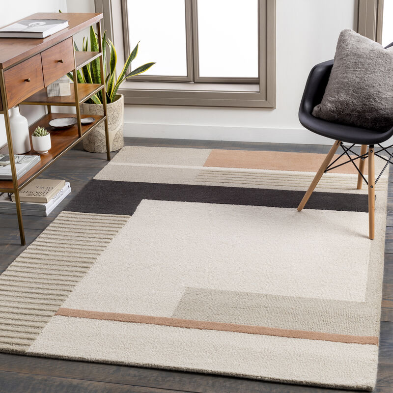 Emma EMM-2303 6' x 9' Brown Rug