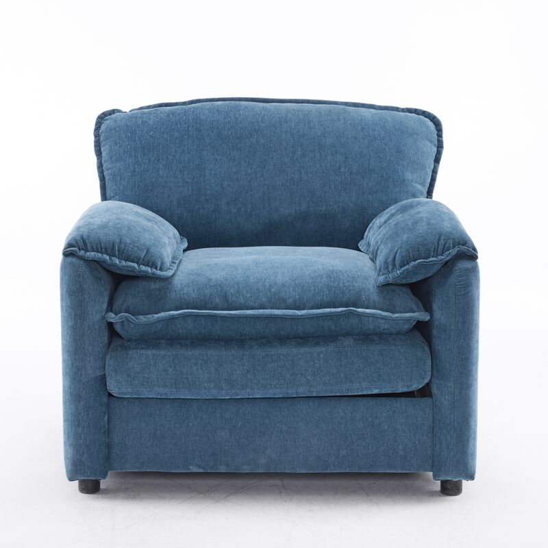 Merax Chenille Reading Armchair Accent Chair for Modern Living Room