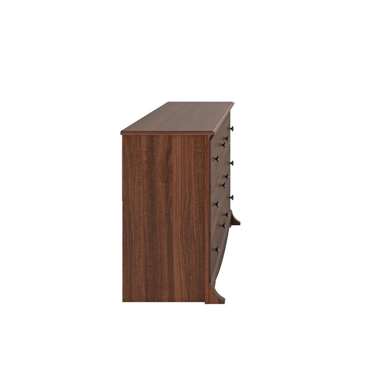 Prepac Cherry Monterey 6 Drawer Dresser
