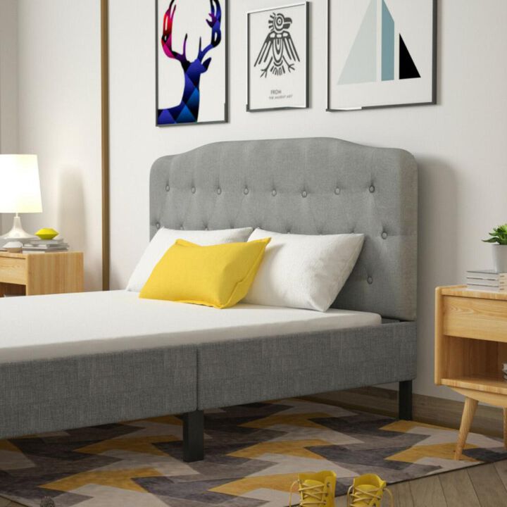 Hivvago Queen Upholstered Headboard with Adjustable Heights